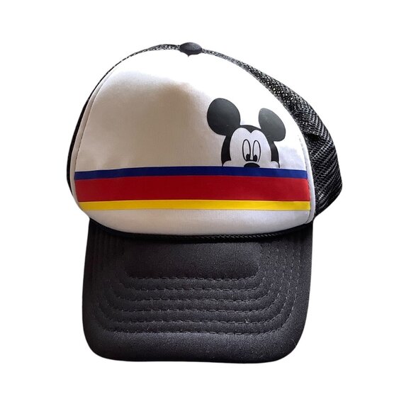 Mickey Mouse Men Trucker Hat Cap Stripes Dalix H-066 Adjustable Snapback - Picture 1 of 7